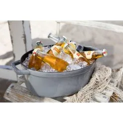 Staub Cocotte 31 Cm, Oval, Graphit-Grau, Gusseisen -Messer Verkaufsgeschäft 000010999