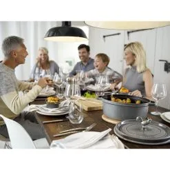 Staub Cocotte 17 Cm, Oval, Graphit-Grau, Gusseisen -Messer Verkaufsgeschäft 000020964