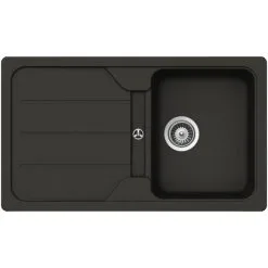 SCHOCK Küchenspüle, Formhaus D-100 Asphalt, Granit | Komposit | Quarz, 86 X 50