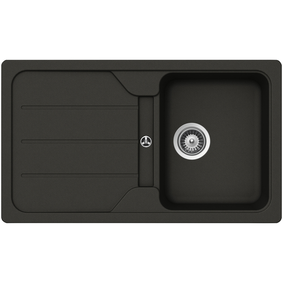 SCHOCK Küchenspüle, Formhaus D-100 Asphalt, Granit | Komposit | Quarz, 86 X 50 1 SCHOCK Küchenspüle, Formhaus D-100 Asphalt, Granit | Komposit | Quarz, 86 X 50