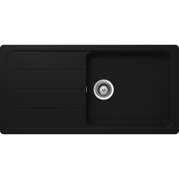 SCHOCK Küchenspüle, Formhaus D-100L Onyx, Granit | Komposit | Quarz, 100 X 50 1 SCHOCK Küchenspüle, Formhaus D-100L Onyx, Granit | Komposit | Quarz, 100 X 50