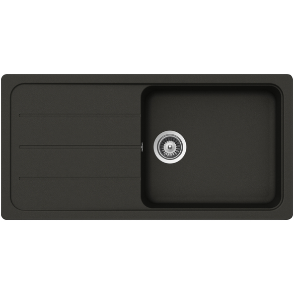 SCHOCK Küchenspüle, Formhaus D-100L Asphalt, Granit | Komposit | Quarz, 100 X 50 1 SCHOCK Küchenspüle, Formhaus D-100L Asphalt, Granit | Komposit | Quarz, 100 X 50