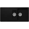 SCHOCK Küchenspüle, Formhaus D-150L Nero, Granit | Komposit | Quarz, 100 X 50