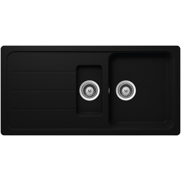 SCHOCK Küchenspüle, Formhaus D-150L Nero, Granit | Komposit | Quarz, 100 X 50 1 SCHOCK Küchenspüle, Formhaus D-150L Nero, Granit | Komposit | Quarz, 100 X 50