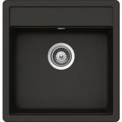 SCHOCK Küchenspüle, Nemo N-100S Asphalt, Granit | Komposit | Quarz, 49 X 51