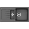 SCHOCK Küchenspüle, Cristalite Typos D-150S Croma, Granit | Komposit | Quarz, 86 X 43,5