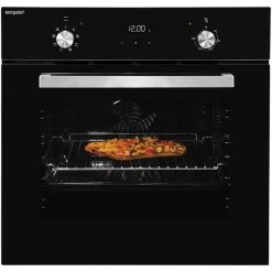 Exquisit Einbau-Backofen »EBE 657-2 Hsw«, 59 L, Metall/Glas, Schwarz