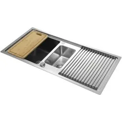 Respekta Edelstahlspüle, Edelstahlfarben, Edelstahl