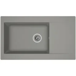 Respekta Einbauspüle, Betongrau, Verbundstoff-Mineralstoff-Glasfasern/Kunstharz