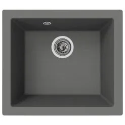 Respekta Einbauspüle, Betongrau, Verbundstoff-Mineralstoff-Glasfasern/Kunstharz