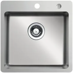 Respekta Einbauspüle, Edelstahlfarben, Edelstahl