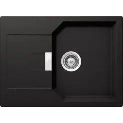 SCHOCK Küchenspüle »Manhattan D-100S-A«, Nero, Rechteckig, Granit/Komposit-Kunststein/Quarzstein