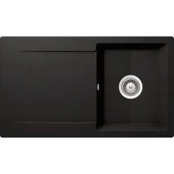 SCHOCK Küchenspüle »Epure D-100-A«, Nero, Rechteckig, Granit/Komposit-Kunststein/Quarzstein