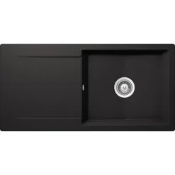 SCHOCK Küchenspüle »Epure D-100L-A«, Nero, Rechteckig, Granit/Komposit-Kunststein/Quarzstein