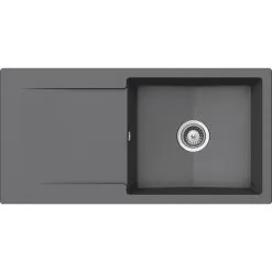 SCHOCK Küchenspüle »Epure D-100L-A«, Croma, Rechteckig, Granit/Komposit-Kunststein/Quarzstein