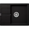 SCHOCK Küchenspüle »Manhattan D-100-A«, Nero, Rechteckig, Granit/Komposit-Kunststein/Quarzstein