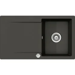 SCHOCK Küchenspüle »Epure D-100-A«, Asphalt, Rechteckig, Granit/Komposit-Kunststein/Quarzstein