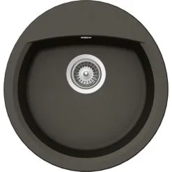 SCHOCK Küchenspüle »Manhattan R-100-A«, Asphalt, Rund, Granit/Komposit-Kunststein/Quarzstein