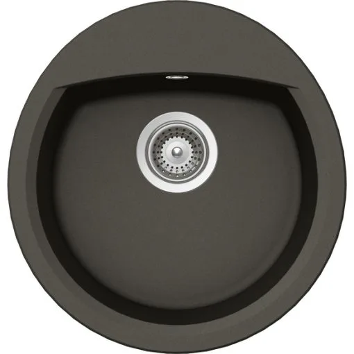SCHOCK Küchenspüle »Manhattan R-100-A«, Asphalt, Rund, Granit/Komposit-Kunststein/Quarzstein -Messer Verkaufsgeschäft 1000000000196024