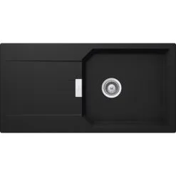 SCHOCK Küchenspüle »Manhattan D-100L-A«, Onyx, Rechteckig, Granit/Komposit-Kunststein/Quarzstein