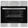 Exquisit Einbau-Backofen »EBE 555-1.2 U«, 57 L, Metall/Glas, Silbergrau