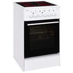 Exquisit Elektro-Standherd »ECM 5-4.1«, 47 L, Metall/Glas, Weiß