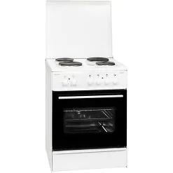 Exquisit Elektro-Standherd »EH 10.6-4«, 65 L, Metall/Glas, Weiß