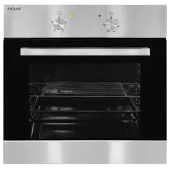 Exquisit Einbau-Backofen »EBE 555-1.1«, 62 L, Metall/Glas, Silbergrau