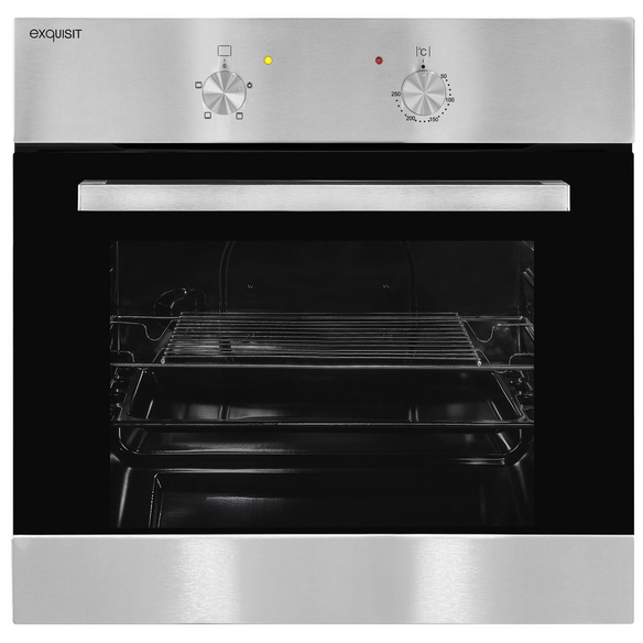 Exquisit Einbau-Backofen »EBE 555-1.1«, 62 L, Metall/Glas, Silbergrau 1 Exquisit Einbau-Backofen »EBE 555-1.1«, 62 L, Metall/Glas, Silbergrau