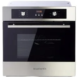 Wolkenstein Einbau-Backofen, 70 L, Edelstahl|glas, Edelstahlfarben|schwarz