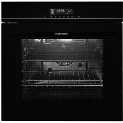 Wolkenstein Einbau-Backofen Mit Softclose, 72 L, Edelstahl|glas, Schwarz