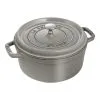 Staub Cocotte 24 Cm, Rund, Graphit-Grau, Gusseisen