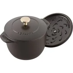 Staub Reis-Cocotte 16 Cm, Rund, Schwarz, Gusseisen 8 Staub Reis-Cocotte 16 Cm, Rund, Schwarz, Gusseisen -Messer Verkaufsgeschäft 11721 625 5