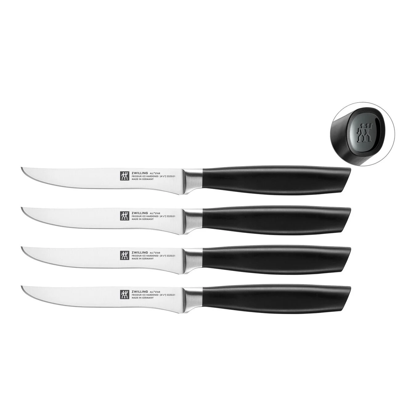 Zwilling Steakmesserset 4-tlg, Schwarz 1 Zwilling Steakmesserset 4-tlg, Schwarz