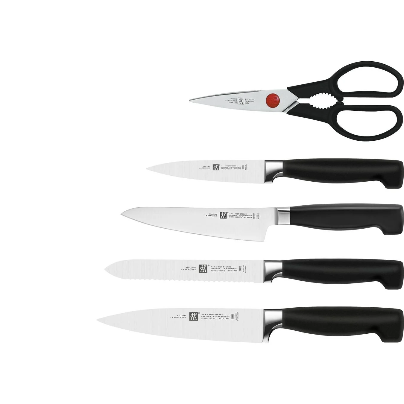 Zwilling Messerblockset 6-tlg, Weiß 2 Zwilling Messerblockset 6-tlg, Weiß – Bild 2