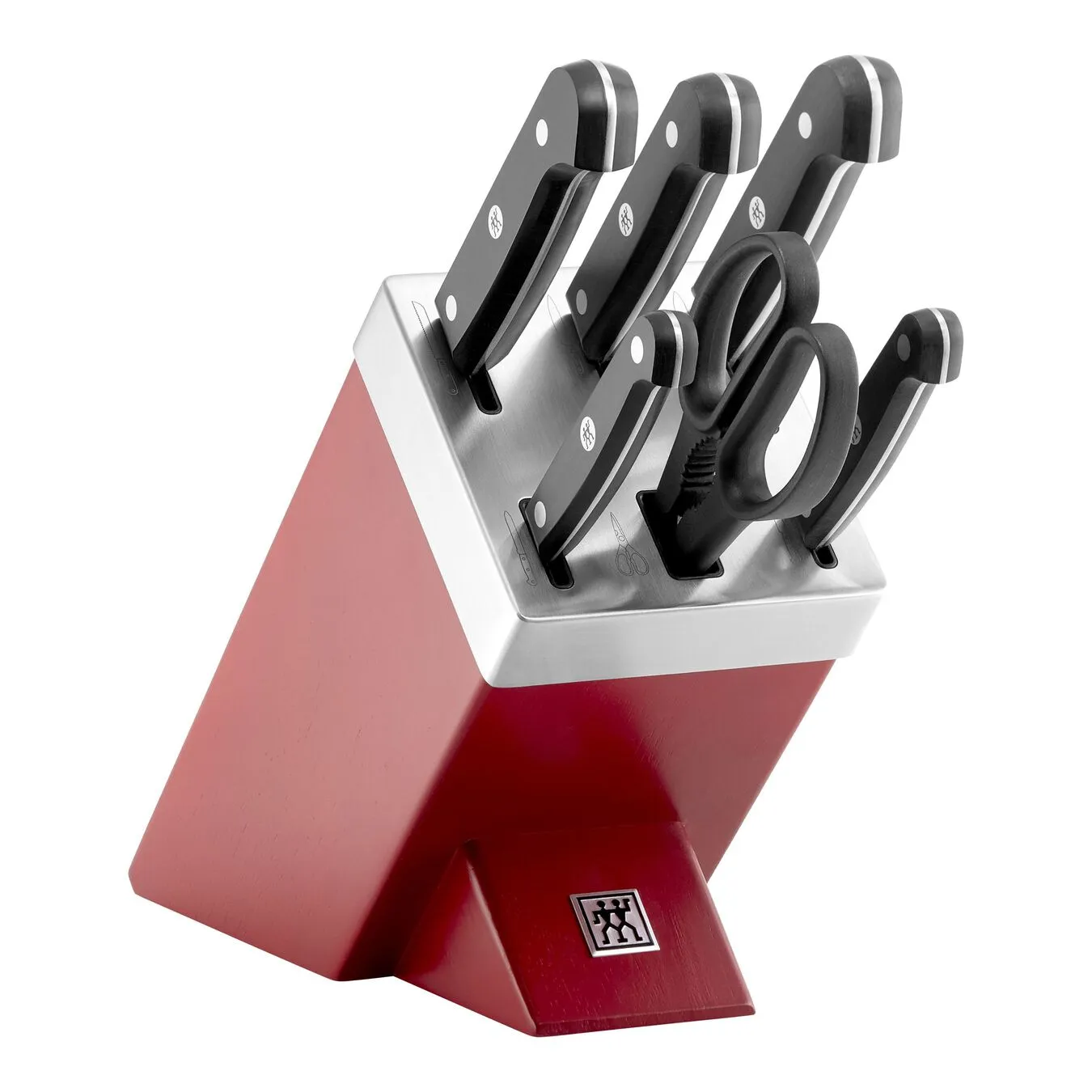 Zwilling Messerblockset Mit KiS Technologie 7-tlg, Rot 1 Zwilling Messerblockset Mit KiS Technologie 7-tlg, Rot
