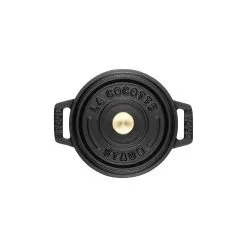 Staub Cocotte 12 Cm, Rund, Schwarz, Gusseisen 8 Staub Cocotte 12 Cm, Rund, Schwarz, Gusseisen -Messer Verkaufsgeschäft 40500 101 0 3 1
