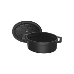 Staub Mini Cocotte 11 Cm, Oval, Schwarz, Gusseisen -Messer Verkaufsgeschäft 40500 111 0 6