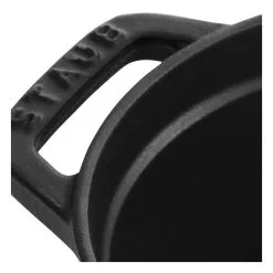 Staub Cocotte 17 Cm, Oval, Schwarz, Gusseisen -Messer Verkaufsgeschäft 40500 171 0 7