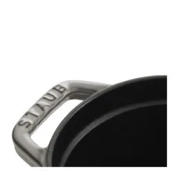 Staub Cocotte 17 Cm, Oval, Graphit-Grau, Gusseisen -Messer Verkaufsgeschäft 40500 176 0 7