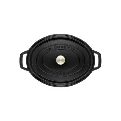 Staub Cocotte 31 Cm, Oval, Schwarz, Gusseisen -Messer Verkaufsgeschäft 40500 231 0 3 2