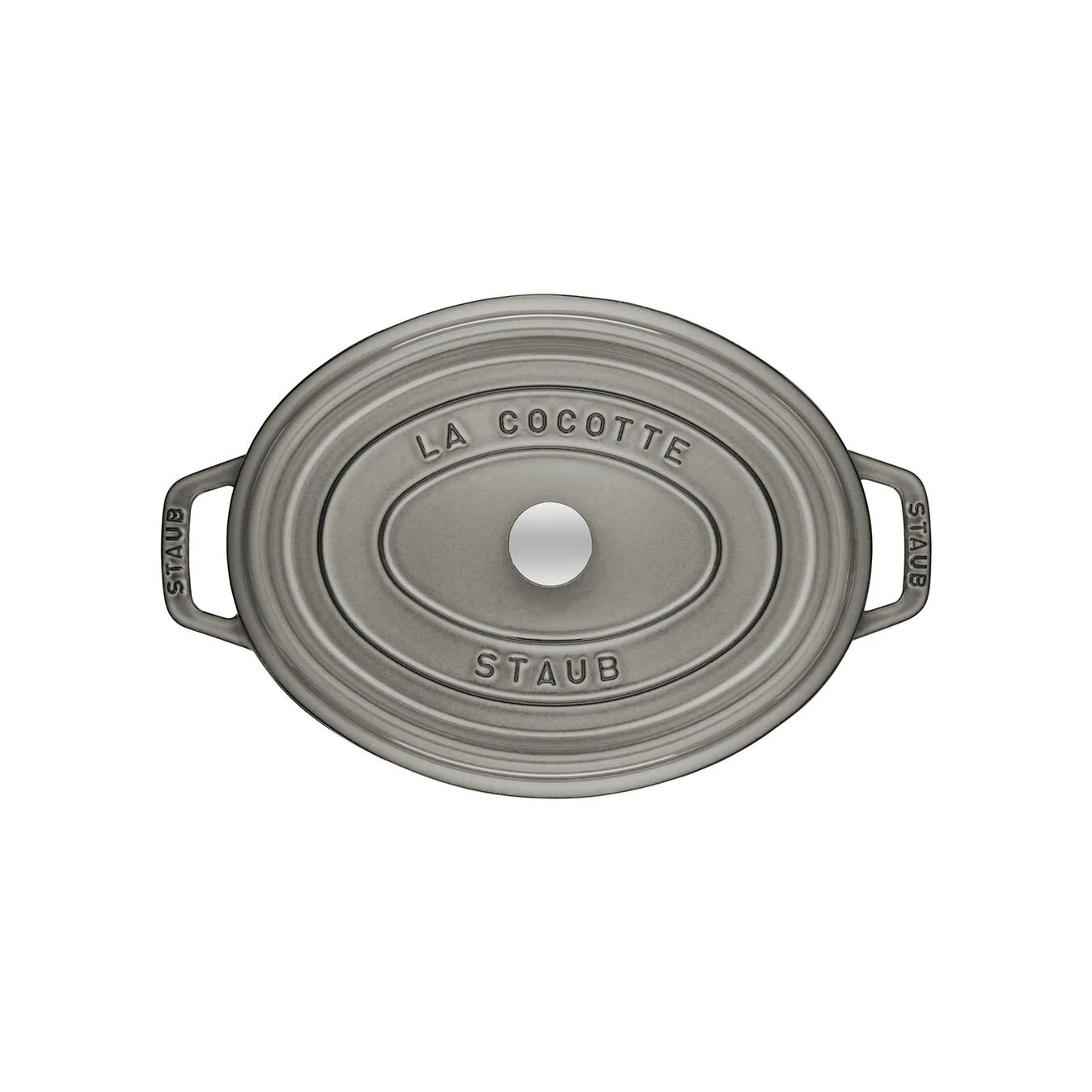 Staub Cocotte 23 Cm, Oval, Graphit-Grau, Gusseisen 2 Staub Cocotte 23 Cm, Oval, Graphit-Grau, Gusseisen – Bild 2