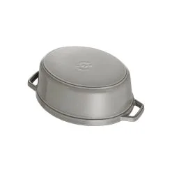Staub Cocotte 17 Cm, Oval, Graphit-Grau, Gusseisen -Messer Verkaufsgeschäft 40500 236 0 6