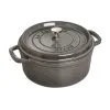 Staub Cocotte 18 Cm, Rund, Graphit-Grau, Gusseisen