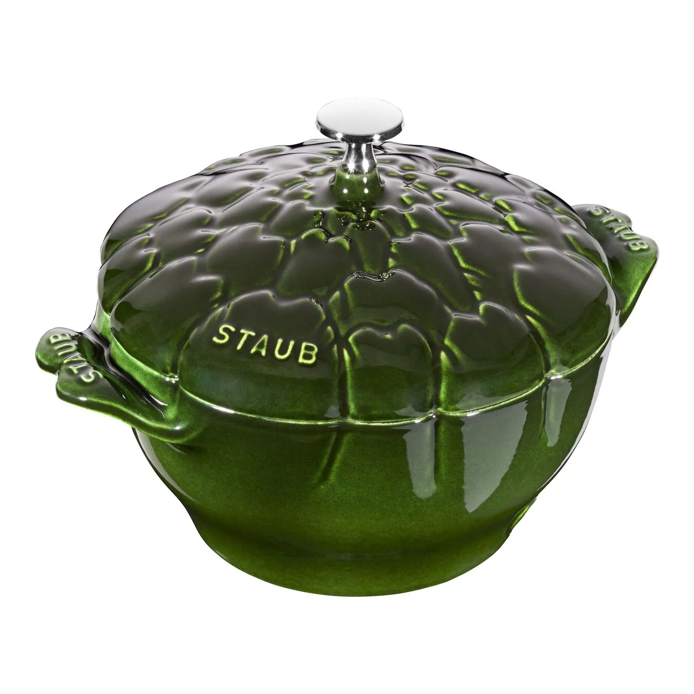 Staub Cocotte 22 Cm, Artischocke, Basilikum-Grün, Gusseisen 1 Staub Cocotte 22 Cm, Artischocke, Basilikum-Grün, Gusseisen
