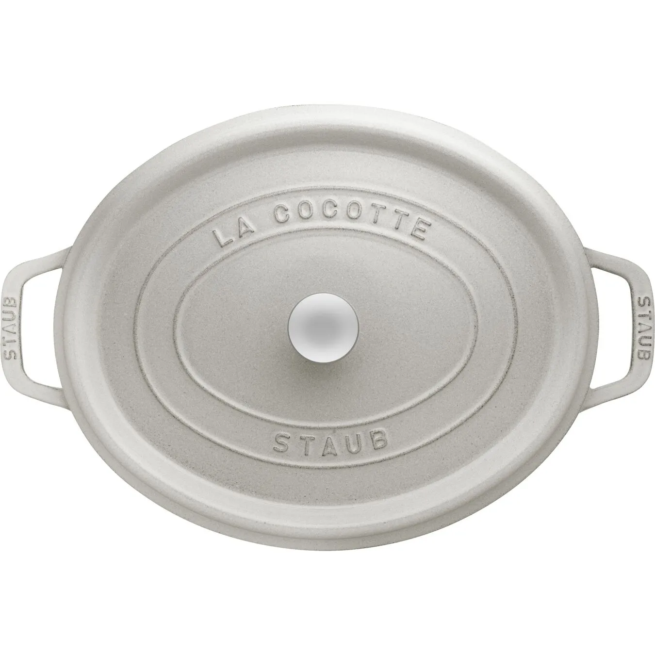 Staub Cocotte 29 Cm, Oval, Weisser Trüffel, Gusseisen 3 Staub Cocotte 29 Cm, Oval, Weisser Trüffel, Gusseisen – Bild 3