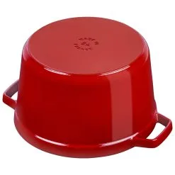 Staub Cocotte Tief 24 Cm, Rund, Kirsch-Rot, Gusseisen -Messer Verkaufsgeschäft 40501485 4