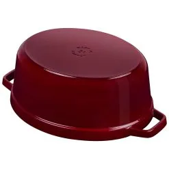 Staub Cocotte 31 Cm, Oval, Bordeaux, Gusseisen -Messer Verkaufsgeschäft 40502 279 0 000000230