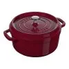 Staub Cocotte 22 Cm, Rund, Bordeaux, Gusseisen