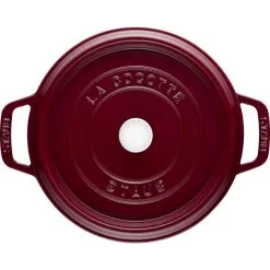 Staub Cocotte 22 Cm, Rund, Bordeaux, Gusseisen -Messer Verkaufsgeschäft 40502293 3